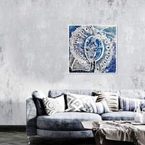 histrion – print on canvas 16”x16” – masks collection -dilameart