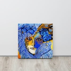 orion – print on canvas 16”x16” – masks collection -dilameart