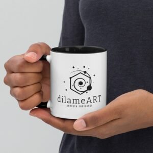 Dilameart– black mug 11oz – SIDE A - brand collection