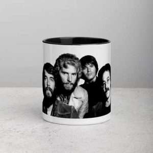 Creedence Clearwater Revival / Mug (11 oz), White ceramic Mug with black interior and handle