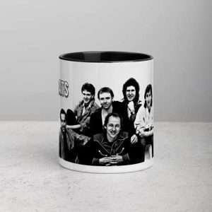 Dire Straits / Mug (11 oz), White ceramic Mug with black interior and handle