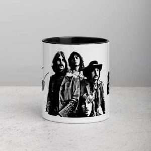 Pink Floyd / Mug (11 oz), White ceramic Mug with black interior and handle