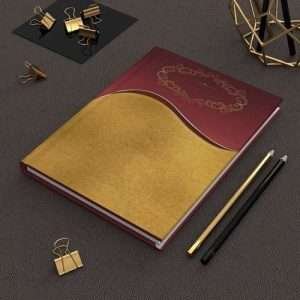 redgold - hardcover journal matte - dilameart