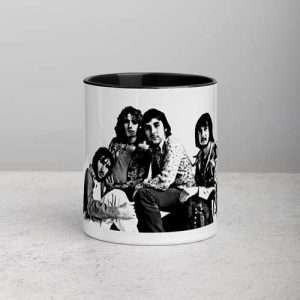 The Who / Mug (11 oz), White ceramic Mug with black interior and handle