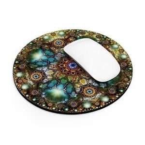 gemstone /round mousepad - dilameart