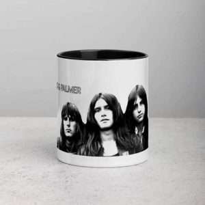Emerson Lake and Palmer / Mug (11 oz), White ceramic Mug with black interior and handle