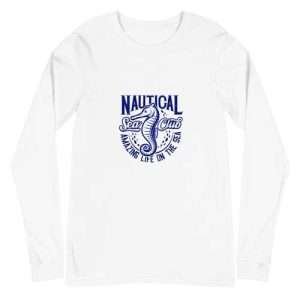 sea club / White Long-sleeved T-shirt Unisex - dilameart