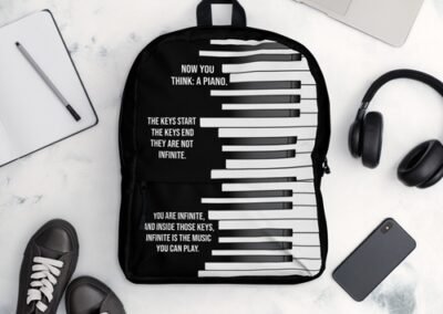 the piano / backpack -open live music collection - dilameart