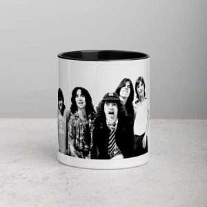 AC-DC / Mug (11 oz), White ceramic Mug with black interior and handle