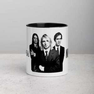 Nirvana / Mug (11 oz), White ceramic Mug with black interior and handle