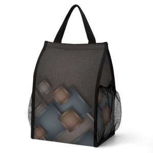 cube / folding lunch bag - dilameart