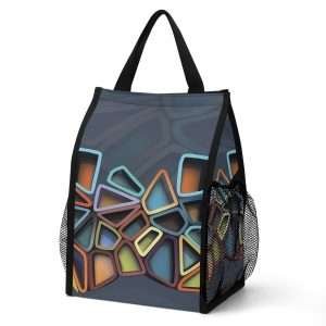 triangle / folding lunch bag - dilameart