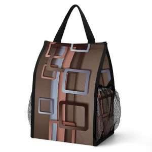 square / folding lunch bag - dilameart