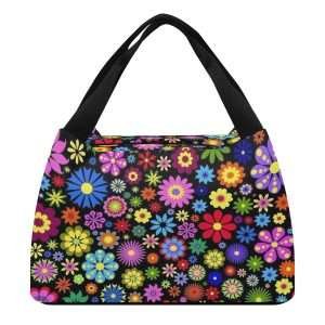 smallFlowers / tote Lunch Bag - dilameart