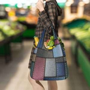 jeanspatches / shopping bags (3 pack of grocery bags) -dilameart