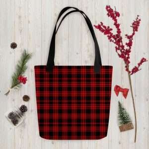 redtartan / shopping bag 15"x15" -dilameart