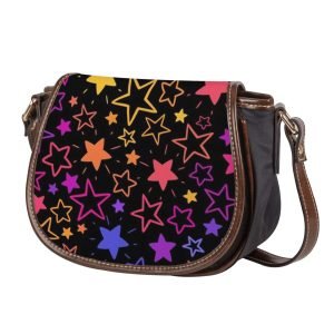 Colorful Stars / saddle shoulder BAG - dilameart