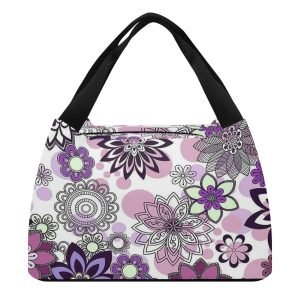 lilac / Tote Lunch Bag- dilameart