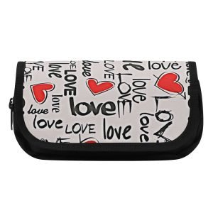 Love / double pencil case - dilameart