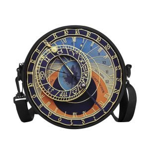 Round BAG "Astro Watch", Shoulder Bag convertible in small Backpack, Strong and Waterproof