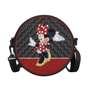Round BAG "Minnie Deluxe", Shoulder Bag convertible in small Backpack, Strong and Waterproof