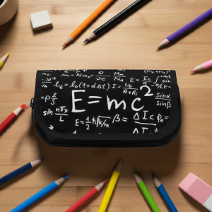 Einstein Double Pencil Case