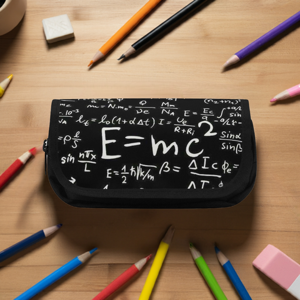 Einstein Double Pencil Case