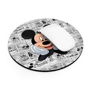 mickey mouse/ round mousepad -dilameart