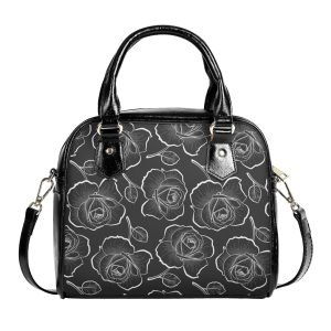 PU Leather Shoulder Handbag / Rose