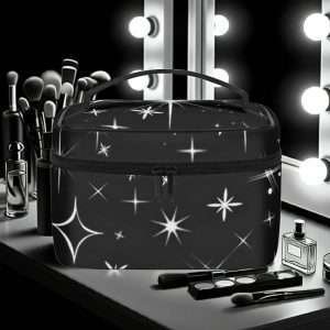 PU Leather Cosmetic Bag / Stars