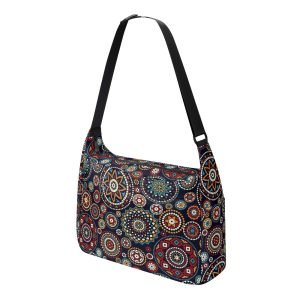 Rosette / Canvas Shoulder Bag - dilameart