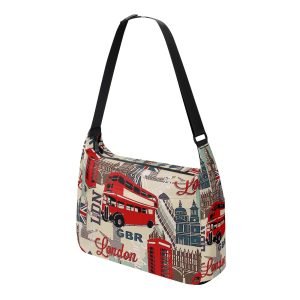 London / Canvas Shoulder Bag - dilameart