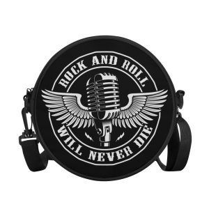 Round BAG "Rock and Roll", Shoulder Bag convertible in small Backpack, Strong and Waterproof