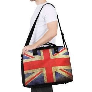 Holdall Bag For Professionals, Large Bag in strong Nylon, Gym Bag for Sports, High-Quality Travel Bag / UK Flag