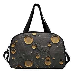 Duffle Bag, Travel-Gym Luggage Bag, Duffel Bag For Campers, Minimalist Gym Bag for Travelers, Mens Duffle Durable Bag / Gold Grey-2