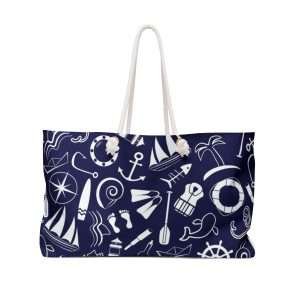 Sea Bag, Weekender Tote Bag, Large Beach Bag, Boat Trip Style Bag / Sea28