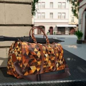 Travel Duffle Bag, Vintage Waterproof Travel Bag, Retro Style Travel Bag / mod. T18