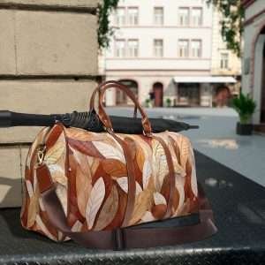 Travel Duffle Bag, Vintage Waterproof Travel Bag, Retro Style Travel Bag / mod. T20