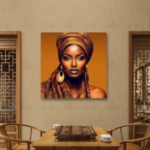 Print on Canvas, High-Quality Polycotton Canvas, Classic Canvas depth 1.18" / Africa Woman (II)