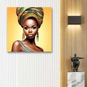 Print on Canvas, High-Quality Polycotton Canvas, Classic Canvas depth 1.18" / Africa Woman (III)