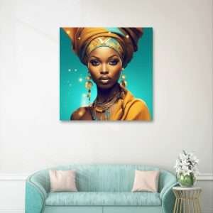 Print on Canvas, High-Quality Polycotton Canvas, Classic Canvas depth 1.18" / Africa Woman (IV)