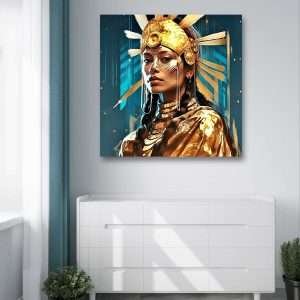 Print on Canvas, High-Quality Polycotton Canvas, Classic Canvas depth 1.18" / Native Woman