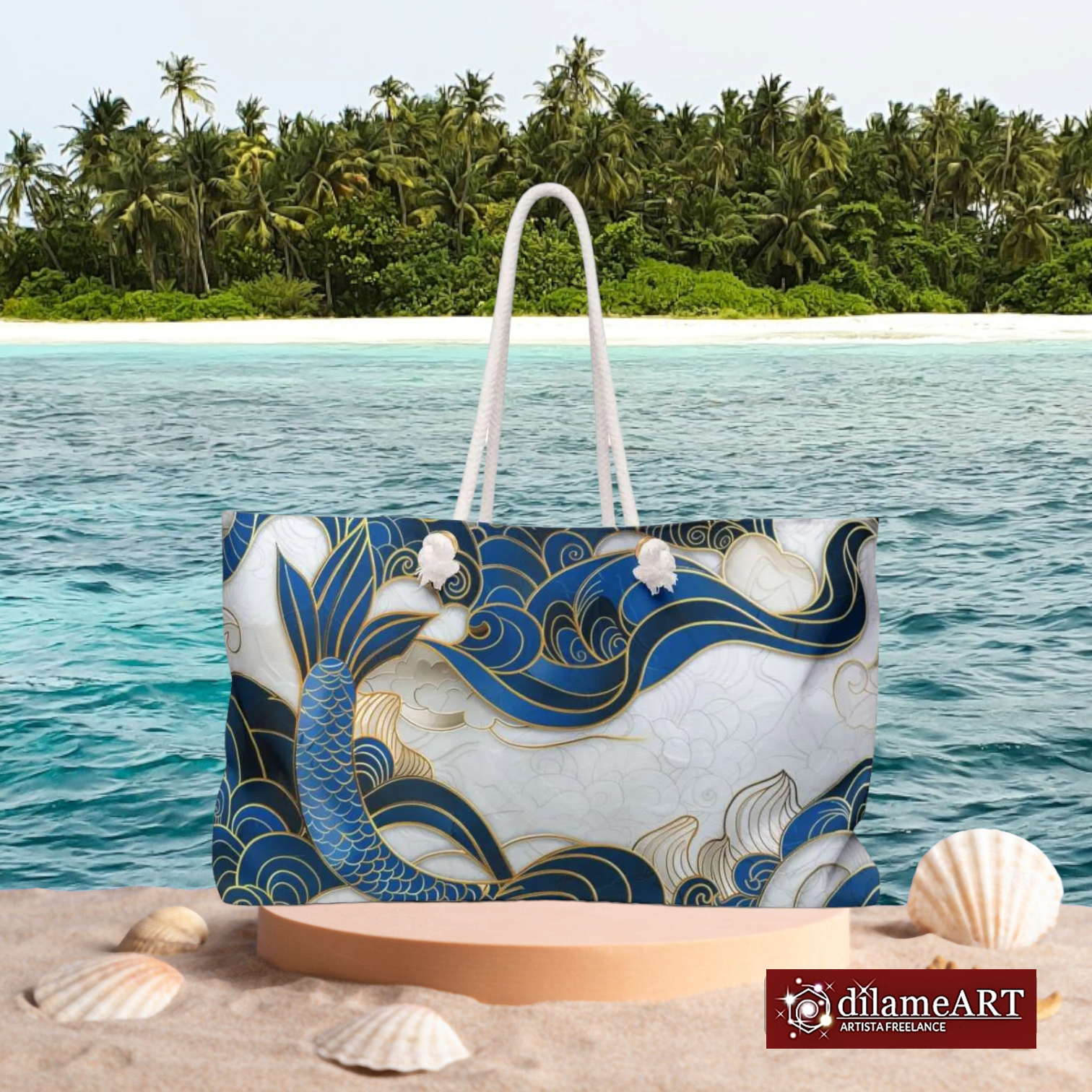 Sea Bag, Weekender Tote Bag, Large Beach Bag, Boat Trip Style Bag / Sea14 6 Sea Bag, Weekender Tote Bag, Large Beach Bag, Boat Trip Style Bag / Sea14 - Image 6