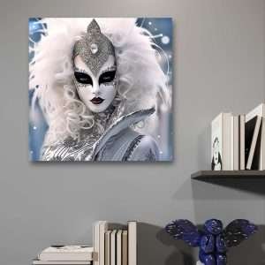 Print on Canvas, High-Quality Polycotton Canvas, Classic Canvas depth 1.18" /Venice Mask (III)