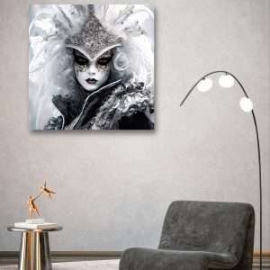 Print on Canvas, High-Quality Polycotton Canvas, Classic Canvas depth 1.18" /Venice Mask (IV)