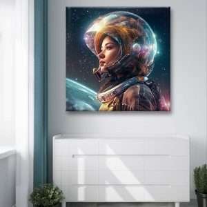 Print on Canvas, High-Quality Polycotton Canvas, Classic Canvas depth 1.18" /Stars Girl (I)
