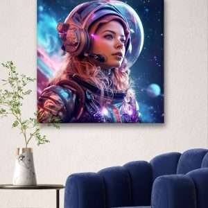 Print on Canvas, High-Quality Polycotton Canvas, Classic Canvas depth 1.18" /Stars Girl (II)