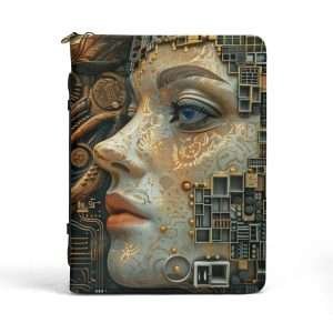 Cyberpunk Woman / Briefcase with internal pockets