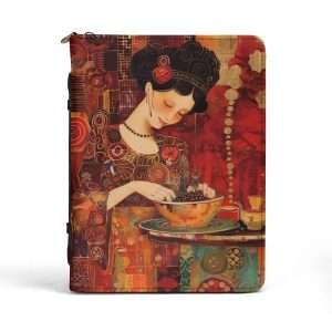 Oriental Recipes / Recipe Book Briefcase with pockets
