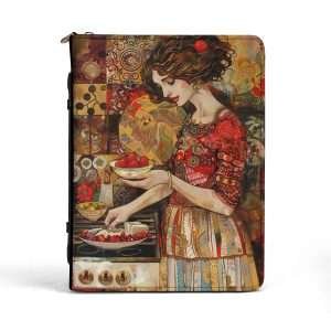 Mom's Recipes / Recipe Book Briefcase with pockets